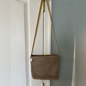 The Sak bamboo crochet cross body bag